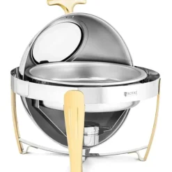 Rund bain-marie-värmare för pastabaserade rätter med rolltop-överdrag, 6 l