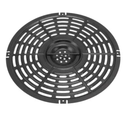 Rund fritösplatta med fritös med silikonborste och hylsa - 22 cm / 8,7 tum