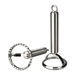 RUND RAVIOLI PASTASKÄRARE - 18 % SUPERIOR KVALITET ROSTFRITT STÅL - DIAMETER 6 CM - SÄKER I DISKMASKINEN