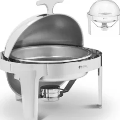 Rundabordsmatvärmare för pasta med rolltop-överdrag, 5,8 l