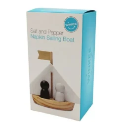 Sailors Handdukshållare och Salt Pepper Shaker Boat - Maestro Gift