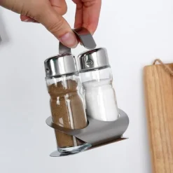 Salt och peppar Set Salt Shaker Glas Peppar Shaker Kryddställ