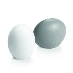 Salt och peppar Tescoma - 387320 - , Fancy Home Stones, Set med salt- och pepparkar, bordsdesign, keramik, vit, grå