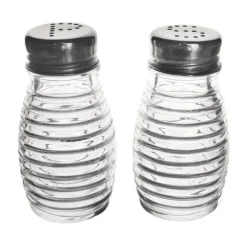 Salt- och pepparkar i glas, 2 st.