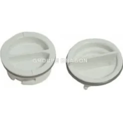 Sats med 2 vita sköljlock för Indesit SDL510P LTE14-3208 65515 Scholtes 3765 diskmaskin