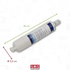 SBS002 kompatibelt vattenfilter för BAUKNE Kyl - Frys