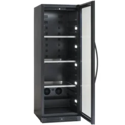 Scandomestic SV 138 B - Vinkylskåp - 1 Zon - bredd: 59,5 cm - djup: 68,2 cm - höjd: 176,4 cm - 461 liter - svart - Upp till 138 flaskor