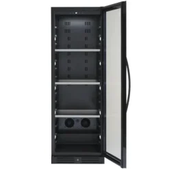 Scandomestic SV 138 B - Vinkylskåp - 1 Zon - bredd: 59,5 cm - djup: 68,2 cm - höjd: 176,4 cm - 461 liter - svart - Upp till 138 flaskor