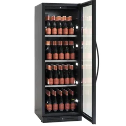 Scandomestic SV 138 B - Vinkylskåp - 1 Zon - bredd: 59,5 cm - djup: 68,2 cm - höjd: 176,4 cm - 461 liter - svart - Upp till 138 flaskor