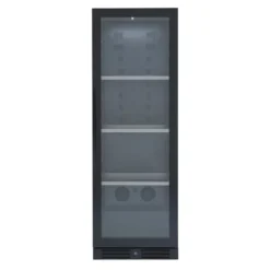 Scandomestic SV 138 B - Vinkylskåp - 1 Zon - bredd: 59,5 cm - djup: 68,2 cm - höjd: 176,4 cm - 461 liter - svart - Upp till 138 flaskor