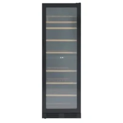 Scandomestic SV 124 B Premium Collection - Vinkylskåp - 2 zoner - bredd: 59,5 cm - djup: 72,5 cm - höjd: 176,4 cm - 416 liter - svart - Upp till 126 | CDON