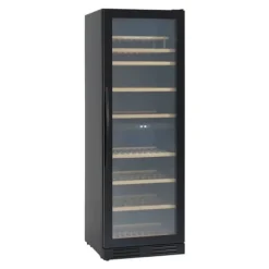 Scandomestic SV 124 B Premium Collection - Vinkylskåp - 2 zoner - bredd: 59,5 cm - djup: 72,5 cm - höjd: 176,4 cm - 416 liter - svart - Upp till 126 | CDON