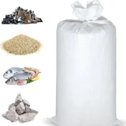 Säckar för avfall - Avfallssäck - Sandpåse - 20 stycken, 55 x 95 cm, 64L - för sand, jord, grus, trädgårdsarbete, byggavfall