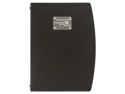 Securit® A4 RIO menuomslag med bestikdesign i sort