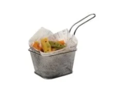 Serveringskurv Mini Friture 10x9x5.5 cm Rustfri stål,6 stk/pk