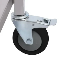 Serveringsvagn - Rostfritt stål - 3 våningar - Med hjul - För restaurang, kök och hotell