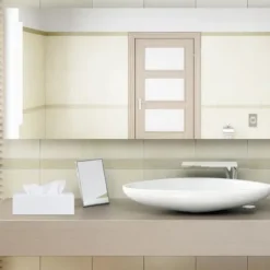 Servetthållare, 7,5x24x12 cm, Vit