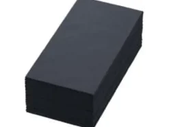 Serviet Bio Dunisoft 40x40 cm 1/8-fold sort,6 pk x 60 stk/krt