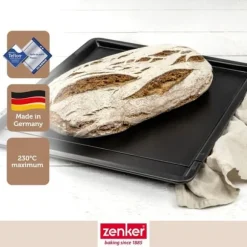 Set med 2 expanderbara bakplåtar - ZENKER - Svart metallic - 37 till 52 x 33 cm