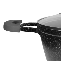 Set med 3 grytor med non-stick och antibakteriellt beläggning 24/28/32cm Cheffinger Svart