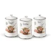 Set med 3 keramiska behållare för kaffe, te och socker MAESTRO ROSE MR-20050-03cs