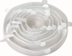 Set med 6 töjbara silikonlock KINGHOFF KH-1902