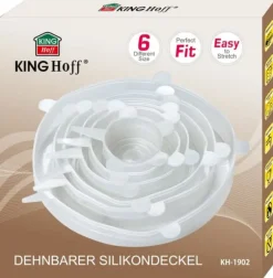 Set med 6 töjbara silikonlock KINGHOFF KH-1902