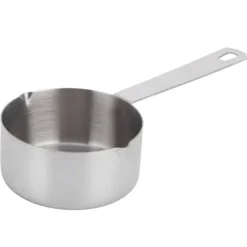 Set med mätskedar för bakning i rostfritt stål - 1/4 kopp (60 ml) med våg - Köksmaterial