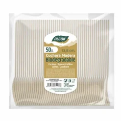 Set med skedar Algon Efterrätt Trä 20 antal 14 x 3 x 0,2 cm