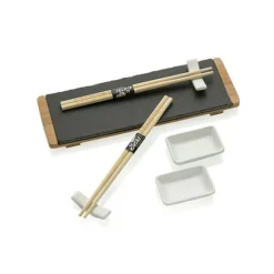 SET SUSHI ORIENTAL BAMBOO MED EN SMAL SKIFTSKIVA I SKIFER FÖR 2 MONTEMAGGI TILLBEHÖR KÖKSDISPLAY
