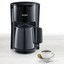 Severin KA 9306 Kaffebryggare Svart Kapacitet Koppar=8 Isolerad kanna, med filterkaffe-funktion