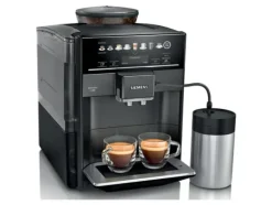 Siemens EQ.6 plus s300 TE653M19RW - Automatisk kaffekokare med mjölkskummare - 15 bar - safir, svart metallisk