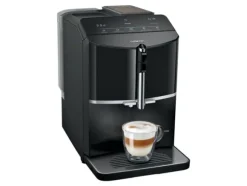 Siemens EQ.300 TF301E19 - Automatisk kaffekokare med mjölkskummare - 15 bar - pianosvart