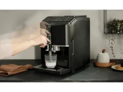 Siemens EQ.300 TF301E19 - Automatisk kaffekokare med mjölkskummare - 15 bar - pianosvart