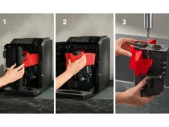 Siemens EQ.300 TF301E19 - Automatisk kaffekokare med mjölkskummare - 15 bar - pianosvart