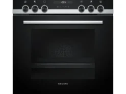Siemens HE517BBS4 + EI645CFB6E, Induktionshäll med zon, 4 zone(s), Glass-keramisk, Svart, Röra, 58,3 cm