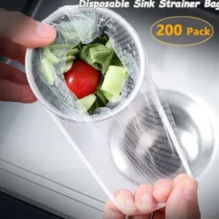 Sil - Yutou kinesiska engångsfilter i 200-pack för tvättställ, diskho, kök, badrum, handfat