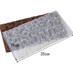 Silikon Chokladform Bakform Bokstäver Alfabet SiIlikonform