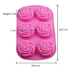 Silikonform / Isform / Bakform i Silikon – Rosor
