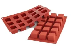 Silikonform för enportionsform CUBI 35x35mm/H=35mm SILIKOMART