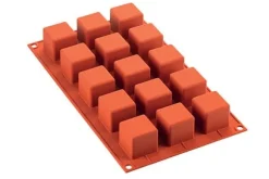 Silikonform för enportionsform CUBI 35x35mm/H=35mm SILIKOMART