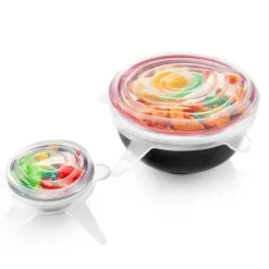 Silikonlock till skålar Koppar Matlock Set med 6 stretchlock Food Saver Wrap_CF*2607