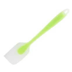 Silikonspatel Genomskinlig Integrerad Hellindad Bärbar Värmebeständig Kök DIY Bakning Matlagningsverktyg Grön