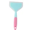 Silikonspatel Nonstick NonSlip Silikon Matlagningsspatel för Tamagoyaki Pizza Biff (Himmelsblå Rosa Handtag)