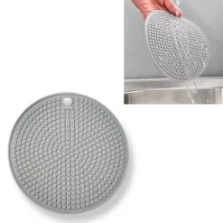 Silikonunderläggsmattor Värmeisolering Runda grythållare Anti-slip för kök Matbord Bänkskivor