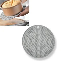 Silikonunderläggsmattor Värmeisolering Runda grythållare Anti-slip för kök Matbord Bänkskivor