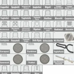 Sirge MAGICPASTA Pastamaskin 300 Watt - 52 Dies - upp till 650 gr Automatisk pastamaskin för att göra färsk pasta hemma