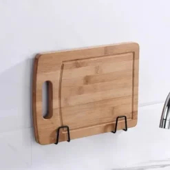 Självhäftande Krok Hållare för Disksvamp Rostfritt Stål Svart