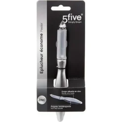 Skalare i rostfritt stål med gummigrepp