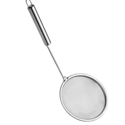 Skimmersked Fettsil Rostfritt stål Finmaskigt Långt handtag Hot Pot Skimmer för fettskum Kök M